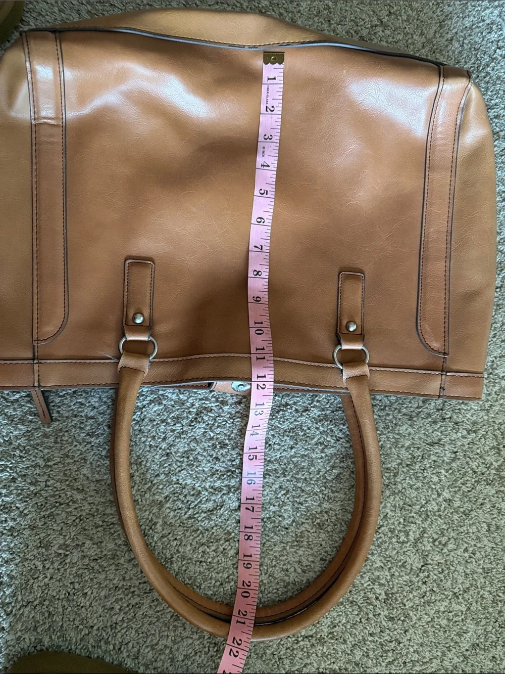 Merona Classic Tan Tote Bag - Stylish Everyday Shoulder Tote